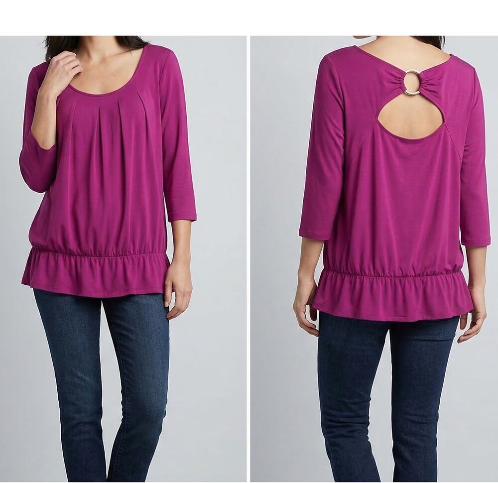 ALYX Woman Womens Size 2X Purple Shirt Top
